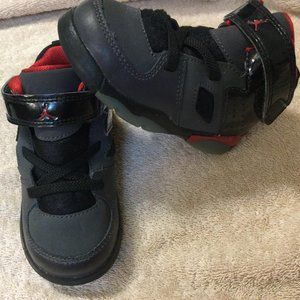 Nike Air Jordan Flight Club ‘91 Sneakers NO TIE  Velcro, Size 6c (Toddler), EUC